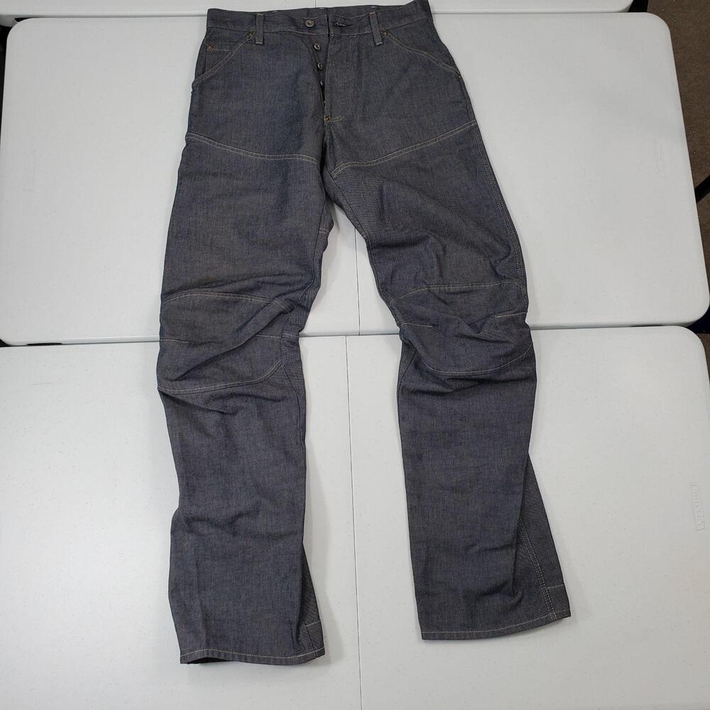 G-Star Raw Elwood 5620.24.01Heritage Men 31x36 Double knee Moto Jeans Dark
